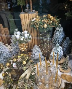 christmas decoration in our store windows