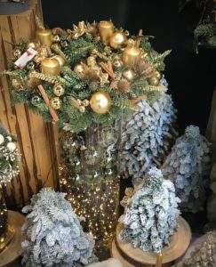 christmas decoration in our store windows