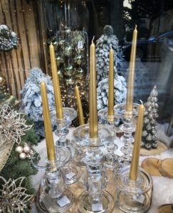 christmas decoration in our store windows