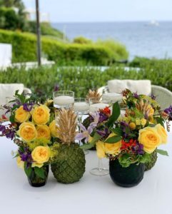 florished centerpiece