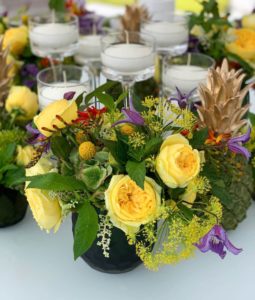 green and yellow bouquet