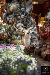 A stuffed deer to decorate your interior for the holidays