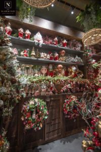 Christmas trees and decorative items for the holidays in Monaco